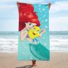 imageJay Franco Star Wars Kids Bath Pool Beach Towel  Super Soft ampamp Absorbent 100 Cotton Towel Measures 28 x 58 Features R2D2 C3PO Stormtrooper ampamp Boba FettTeal  Little Mermaid