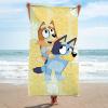 imageJay Franco Star Wars Kids Bath Pool Beach Towel  Super Soft ampamp Absorbent 100 Cotton Towel Measures 28 x 58 Features R2D2 C3PO Stormtrooper ampamp Boba FettYellow  Bluey