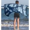 imageJay Franco Star Wars The Mandalorian Kids Bath Pool Beach Towel  Super Soft ampamp Absorbent Baby Yoda Grogu 100 Cotton Towel Measures 28 x 58Blue  One Piece