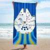 imageJay Franco Star Wars The Mandalorian Kids Bath Pool Beach Towel  Super Soft ampamp Absorbent Baby Yoda Grogu 100 Cotton Towel Measures 28 x 58Blue  Star Wars 01