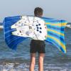 imageJay Franco Star Wars The Mandalorian Kids Bath Pool Beach Towel  Super Soft ampamp Absorbent Baby Yoda Grogu 100 Cotton Towel Measures 28 x 58Blue  Star Wars 01