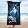 imageJay Franco Star Wars The Mandalorian Kids Bath Pool Beach Towel  Super Soft ampamp Absorbent Baby Yoda Grogu 100 Cotton Towel Measures 28 x 58Blue  Yugioh