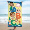 imageJay Franco Star Wars The Mandalorian Kids Bath Pool Beach Towel  Super Soft ampamp Absorbent Baby Yoda Grogu 100 Cotton Towel Measures 28 x 58Multi  Cocomelon