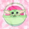 imageSTAR WARS The Child Girls One Piece Bathing Suit Toddler to Big KidPink