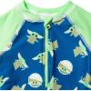 imageSTAR WARS The Child Zip Up One Piece Bathing Suit Newborn to ToddlerBlue