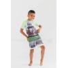 imageSTAR WARS The Mandalorian The Child Pullover Rash Guard and Swim Trunks Outfit Set Little Kid to Big KidGray  Green