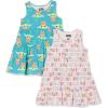 imageAmazon Essentials Disney  Marvel  Star Wars Girls and Toddlers Knit Sleeveless Tiered Dresses Pack of 2Star Wars Child