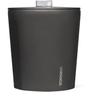 imageCorkcicle Insulated Ice Bucket with Lid Stainless Steel 100 oz Capacity  TripleWalled NonSlip Bottom Keeps Ice Cold for 48 Hours  Dishwasher Safe Ergonomic Design with NonSlip BottomCeramic Slate