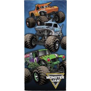 imageJay Franco Star Wars Kids Bath Pool Beach Towel  Super Soft ampamp Absorbent 100 Cotton Towel Measures 28 x 58 Features R2D2 C3PO Stormtrooper ampamp Boba FettMulti  Monster Jam