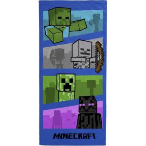 imageJay Franco Star Wars Kids Bath Pool Beach Towel  Super Soft ampamp Absorbent 100 Cotton Towel Measures 28 x 58 Features R2D2 C3PO Stormtrooper ampamp Boba FettMulti  Minecraft