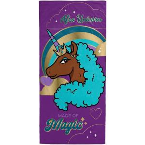 imageJay Franco Star Wars Kids Bath Pool Beach Towel  Super Soft ampamp Absorbent 100 Cotton Towel Measures 28 x 58 Features R2D2 C3PO Stormtrooper ampamp Boba FettPurple  Afro Unicorn