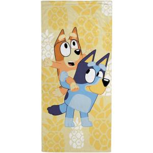 imageJay Franco Star Wars Kids Bath Pool Beach Towel  Super Soft ampamp Absorbent 100 Cotton Towel Measures 28 x 58 Features R2D2 C3PO Stormtrooper ampamp Boba FettYellow  Bluey
