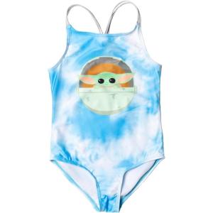 imageSTAR WARS The Child Girls One Piece Bathing Suit Toddler to Big KidBlue