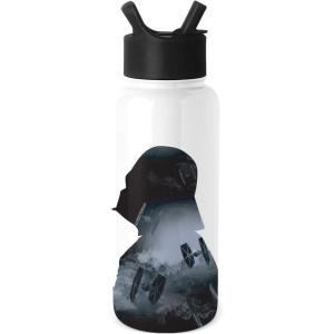 imageSimple Modern Disney Mickey Mouse Water Bottle with Straw Lid Vacuum Insulated Stainless Steel Metal Thermos  Gifts for Women Men Reusable Leak Proof Flask  Summit Collection  32oz Iconic MickeyStar Wars Vader Nation