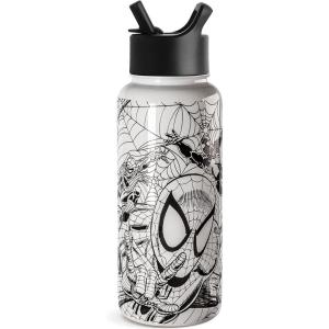 imageSimple Modern Disney Mickey Mouse Water Bottle with Straw Lid Vacuum Insulated Stainless Steel Metal Thermos  Gifts for Women Men Reusable Leak Proof Flask  Summit Collection  32oz Iconic MickeyMarvel Spidey Sense