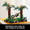 imageLEGO Star Wars Endor Speeder Chase Diorama 75353 Home Dcor Building Set for Adults Classic Collectible with Luke Skywalker and Princess Leia Minifigures Fun Birthday Gift for Star Wars FansGreen transparent