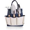 imagePICNIC TIME Star Wars Mandalorian Grogu Garden Bag with Tool Set Garden Tool Organizer Bag Gardening Tools Gifts for Women and Men Navy Blue with Beige AccentsDisney Mickey Mouse  Minnie Mouse  Navy Blue with Beige Accents