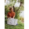 imagePICNIC TIME Star Wars Tote Cooler Bag Soft Cooler Bag Picnic CoolerStar Wars Mandalorian Grogu  Cream With Floral Pattern