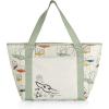 imagePICNIC TIME Star Wars Tote Cooler Bag Soft Cooler Bag Picnic CoolerStar Wars Mandalorian Grogu  Cream With Floral Pattern