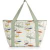 imagePICNIC TIME Star Wars Tote Cooler Bag Soft Cooler Bag Picnic CoolerStar Wars Mandalorian Grogu  Cream With Floral Pattern