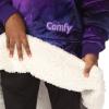 imageTHE COMFY Original Jr  Sherpa Lined Microfiber Fleece Wearable Blanket for Kids Oversized Design with Hood and Pocket from Shark Tank Warm and Cozy Gifts for ChildrenGalaxy