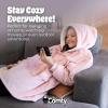 imageTHE COMFY Original Jr  Sherpa Lined Microfiber Fleece Wearable Blanket for Kids Oversized Design with Hood and Pocket from Shark Tank Warm and Cozy Gifts for ChildrenAqua