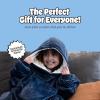 imageTHE COMFY Original Jr  Sherpa Lined Microfiber Fleece Wearable Blanket for Kids Oversized Design with Hood and Pocket from Shark Tank Warm and Cozy Gifts for ChildrenAqua