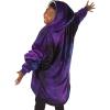imageTHE COMFY Original Jr  Sherpa Lined Microfiber Fleece Wearable Blanket for Kids Oversized Design with Hood and Pocket from Shark Tank Warm and Cozy Gifts for ChildrenGalaxy
