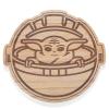 imagePICNIC TIME Star Wars Death Star 16 Serving Board Wood Cheese Board Charcuterie Board Cutting Board ParawoodStar Wars Mandalorian Grogu 14 x 16  Parawood