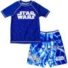 imageSTAR WARS XWing TIE Fighter Stormtrooper Rash Guard and Swim Trunks Outfit Set Toddler to Big KidBlue