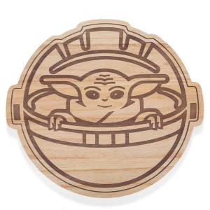 imagePICNIC TIME Star Wars Death Star 16 Serving Board Wood Cheese Board Charcuterie Board Cutting Board ParawoodStar Wars Mandalorian Grogu 14 x 16  Parawood