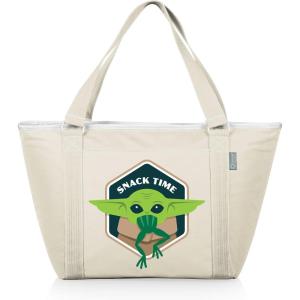 imagePICNIC TIME Star Wars Tote Cooler Bag Soft Cooler Bag Picnic CoolerStar Wars Mandalorian Grogu Snack Time  Sand
