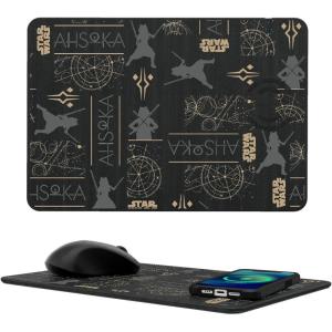 imageStar Wars Dark Side Pattern 15Watt Wireless Charger and Mouse PadAhsoka