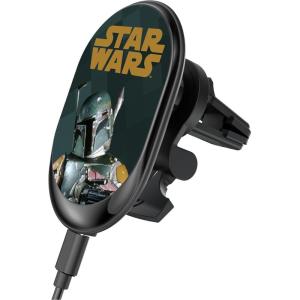 imageStar Wars Princess Leia Organa Color Block 15Watt Wireless Mag Car ChargerBoba Fett