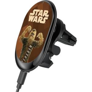 imageStar Wars Princess Leia Organa Color Block 15Watt Wireless Mag Car ChargerChewbacca