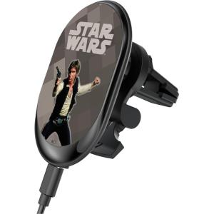 imageStar Wars Princess Leia Organa Color Block 15Watt Wireless Mag Car ChargerHan Solo