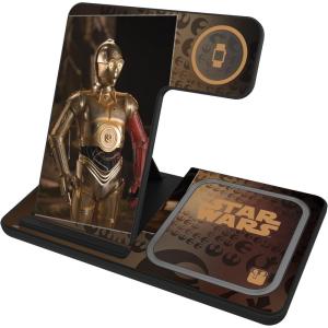 imageStar Wars Princess Leia Organa Portrait 15Watt 3 in 1 Charging StationC3PO