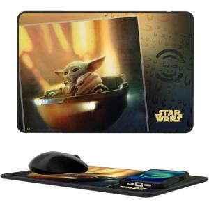 imageStar Wars The Mandalorian Grogu Portrait 15Watt Wireless Charger and Mouse PadGrogu
