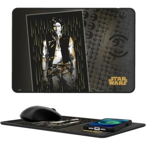 imageStar Wars The Mandalorian Grogu Portrait 15Watt Wireless Charger and Mouse PadHan Solo