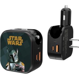 imageStar Wars Chewbacca Color Block 18Watt 2 in 1 USB AC ChargerBoba Fett