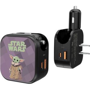 imageStar Wars Chewbacca Color Block 18Watt 2 in 1 USB AC ChargerGrogu