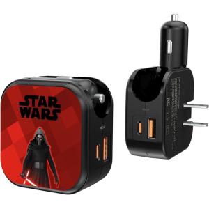 imageStar Wars Chewbacca Color Block 18Watt 2 in 1 USB AC ChargerKylo Ren