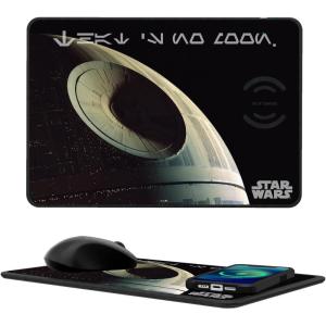 imageStar Wars Stormtrooper Cinematic Moments Discovery 15Watt Wireless Charger and Mouse PadDeath Star
