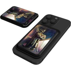 imageStar Wars The Mandalorian Grogu and Din Djarin Portrait Black Magnetic Credit Card WalletDin Djarin