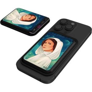 imageStar Wars The Mandalorian Grogu and Din Djarin Portrait Black Magnetic Credit Card WalletPrincess Leia Organa