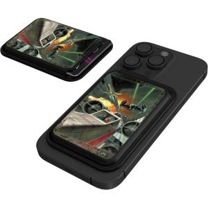 imageStar Wars The Mandalorian Grogu and Din Djarin Portrait Black Magnetic Credit Card WalletXWing