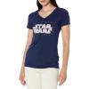 imageAmazon Essentials Disney  Marvel  Star Wars  Princess Womens ClassicFit ShortSleeve VNeck TShirt MultipacksStar Wars Logo
