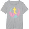 imageStar Wars Easter Rebel Alliance Pastel Geometric Fill V2 TShirtHeather Grey