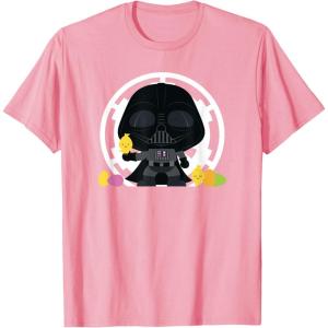 imageStar Wars Easter Darth Vader Chibi Chicks ampamp Eggs TShirtPink