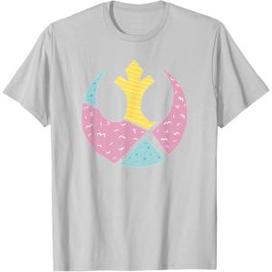 imageStar Wars Easter Rebel Alliance Pastel Geometric Fill V2 TShirtSilver Grey